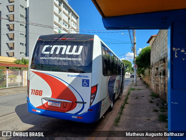 CMW Transportes 1188 na cidade de Bragança Paulista, São Paulo, Brasil, por Matheus Augusto Balthazar. ID da foto: 11863665.