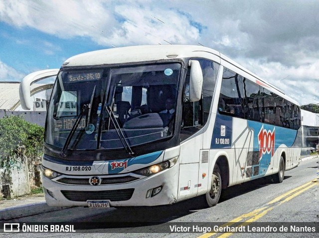 Auto Viação 1001 RJ 108.020 na cidade de Macaé, Rio de Janeiro, Brasil, por Victor Hugo Gerhardt Leandro de Nantes. ID da foto: 11863394.