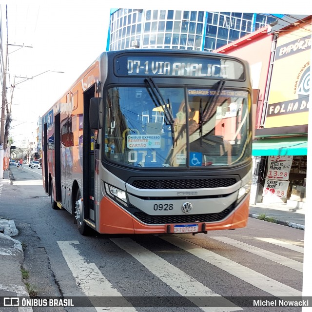 Viação Osasco 0928 na cidade de Osasco, São Paulo, Brasil, por Michel Nowacki. Número da foto: #11866429.
