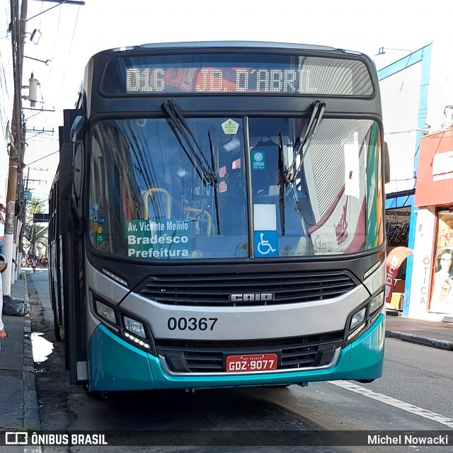 Auto Viação Urubupungá 00367 na cidade de Osasco, São Paulo, Brasil, por Michel Nowacki. ID da foto: 11866462.