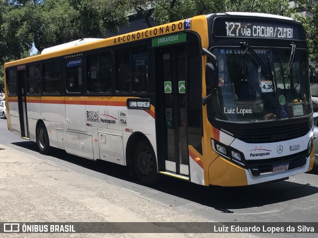 Transportes Paranapuan B10046 na cidade de Rio de Janeiro, Rio de Janeiro, Brasil, por Luiz Eduardo Lopes da Silva. ID da foto: 11864325.