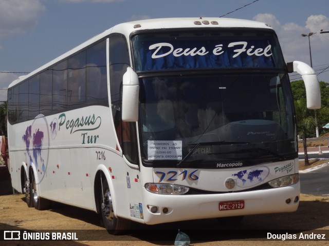 Pegasus Tur Turismo 7216 na cidade de Trindade, Goiás, Brasil, por Douglas Andrez. ID da foto: 11864324.