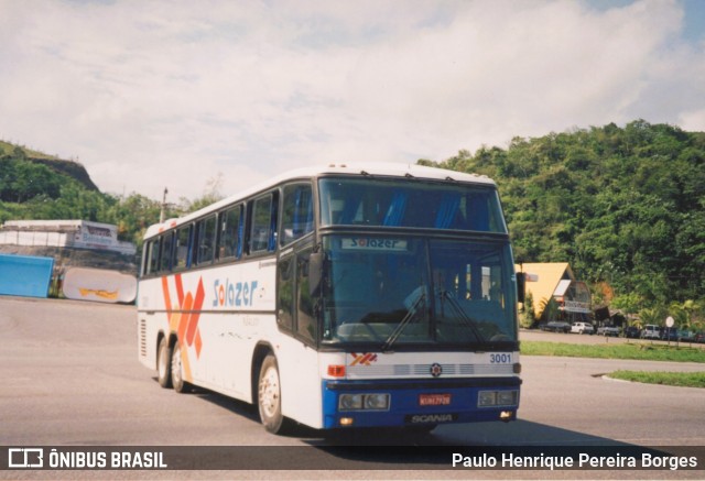 Solazer Transportes e Turismo 3001 na cidade de Barra do Piraí, Rio de Janeiro, Brasil, por Paulo Henrique Pereira Borges. ID da foto: 11866171.