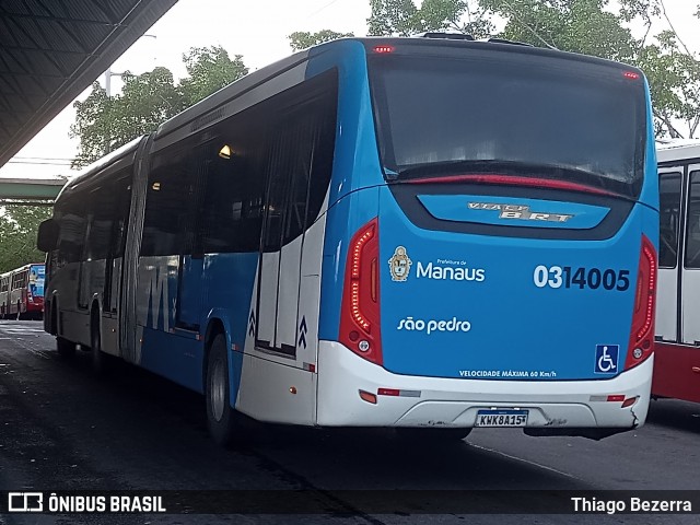 Viação São Pedro 0314005 na cidade de Manaus, Amazonas, Brasil, por Thiago Bezerra. Número da foto: #11865962.