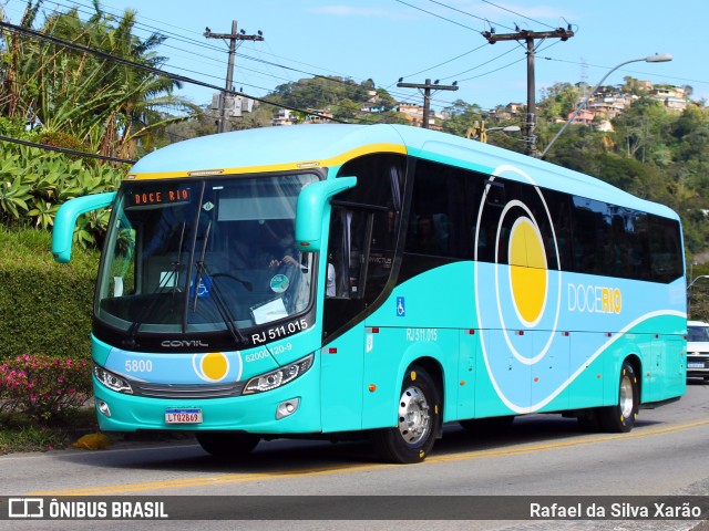 Doce Rio Fretamento e Turismo 5800 na cidade de Petrópolis, Rio de Janeiro, Brasil, por Rafael da Silva Xarão. Número da foto: #11864564.