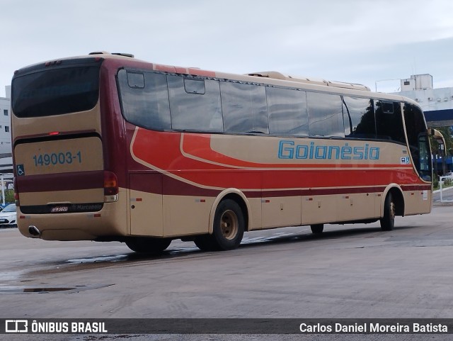 Auto Viação Goianésia 149003-1 na cidade de Goiânia, Goiás, Brasil, por Carlos Daniel Moreira Batista. ID da foto: 11863354.