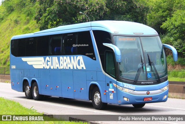Viação Águia Branca 32560 na cidade de Piraí, Rio de Janeiro, Brasil, por Paulo Henrique Pereira Borges. Número da foto: #11866118.