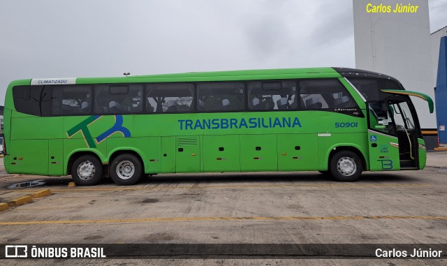 Transbrasiliana Transportes e Turismo 50901 na cidade de Goiânia, Goiás, Brasil, por Carlos Júnior. Número da foto: #11867142.