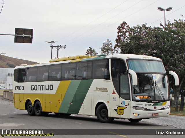 Empresa Gontijo de Transportes 17100 na cidade de Juiz de Fora, Minas Gerais, Brasil, por Luiz Krolman. Número da foto: #11867915.