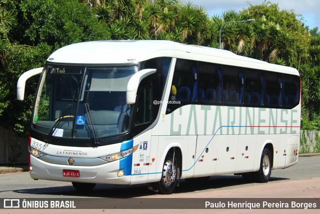 Auto Viação Catarinense 3359 na cidade de Curitiba, Paraná, Brasil, por Paulo Henrique Pereira Borges. ID da foto: 11868810.