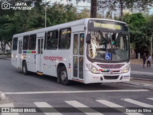 Consórcio Navegantes - 09  > Empresa de Transportes Nossa Senhora Aparecida > Empresa de Transportes Marcos da Silva 09181 na cidade de João Pessoa, Paraíba, Brasil, por Daniel da Silva. Número da foto: #11867512.