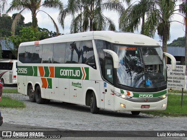 Empresa Gontijo de Transportes 21505 na cidade de Juiz de Fora, Minas Gerais, Brasil, por Luiz Krolman. Número da foto: #11867858.