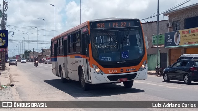 Cidade Alta Transportes 1.338 na cidade de Paulista, Pernambuco, Brasil, por Luiz Adriano Carlos. ID da foto: 11867286.