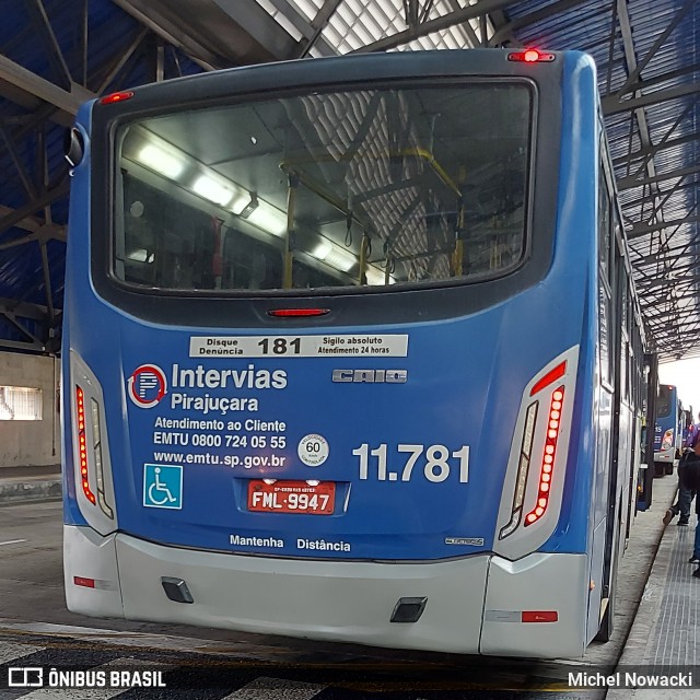 Viação Pirajuçara 11.781 na cidade de São Paulo, São Paulo, Brasil, por Michel Nowacki. Número da foto: #11869113.