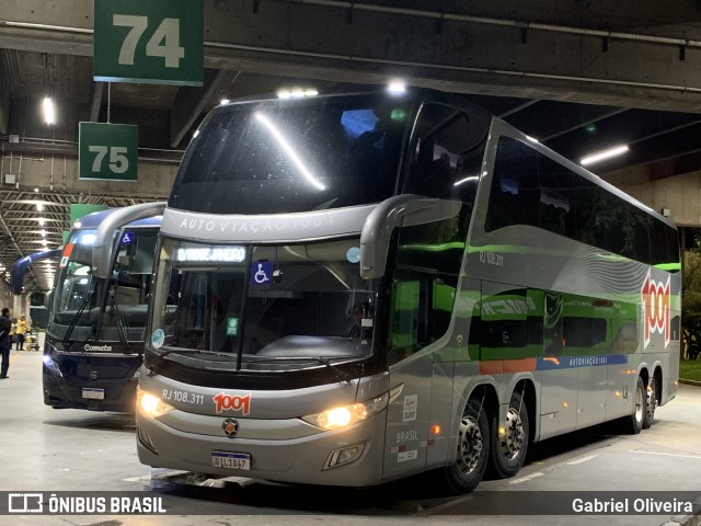 Auto Viação 1001 RJ 108.311 na cidade de São Paulo, São Paulo, Brasil, por Gabriel Oliveira. ID da foto: 11868445.