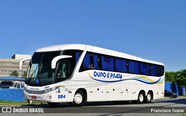 Viação Ouro e Prata 584 na cidade de São Paulo, São Paulo, Brasil, por Francisco Ivano. Número da foto: #11868872.