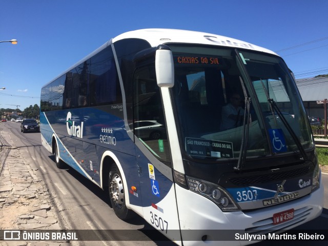 Citral Transporte e Turismo 3507 na cidade de Gramado, Rio Grande do Sul, Brasil, por Sullyvan Martins Ribeiro. ID da foto: 11868783.