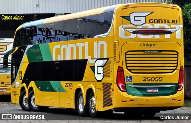 Empresa Gontijo de Transportes 25055 na cidade de Goiânia, Goiás, Brasil, por Carlos Júnior. ID da foto: 11867165.