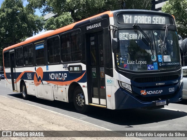 Viação Novacap C51605 na cidade de Rio de Janeiro, Rio de Janeiro, Brasil, por Luiz Eduardo Lopes da Silva. ID da foto: 11871387.