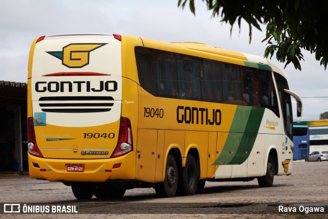 Empresa Gontijo de Transportes 19040 na cidade de Vitória da Conquista, Bahia, Brasil, por Rava Ogawa. ID da foto: 11870234.