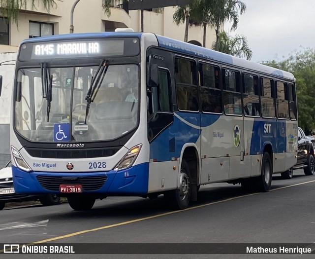 Transporte Urbano São Miguel 2028 na cidade de Uberlândia, Minas Gerais, Brasil, por Matheus Henrique. ID da foto: 11870369.