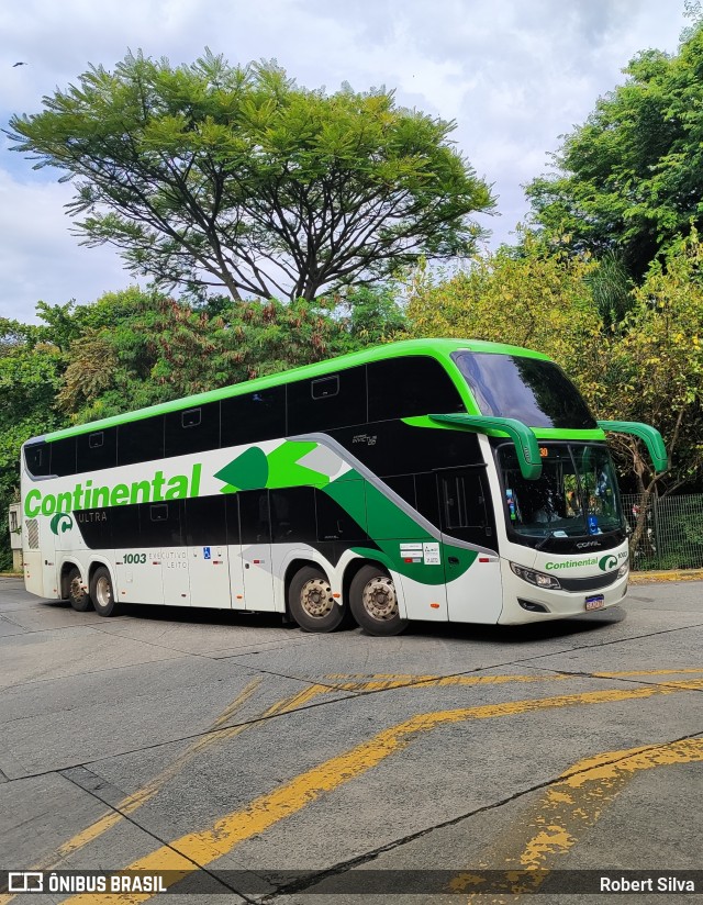 Viação Continental de Transportes 1003 na cidade de São Paulo, São Paulo, Brasil, por Robert Silva. ID da foto: 11869515.