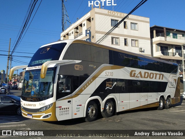 Auto Viação Gadotti 5230 na cidade de Balneário Camboriú, Santa Catarina, Brasil, por Andrey  Soares Vassão. ID da foto: 11869528.