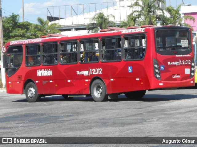 Transportes Peixoto 1.2.012 na cidade de Niterói, Rio de Janeiro, Brasil, por Augusto César. ID da foto: 11870396.