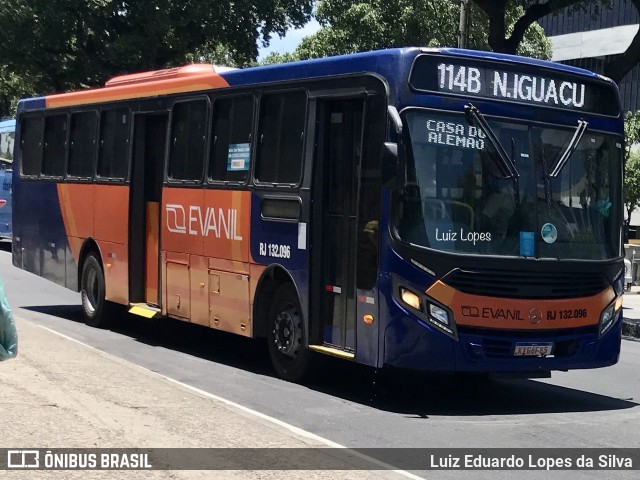 Evanil Transportes e Turismo RJ 132.096 na cidade de Rio de Janeiro, Rio de Janeiro, Brasil, por Luiz Eduardo Lopes da Silva. ID da foto: 11871378.