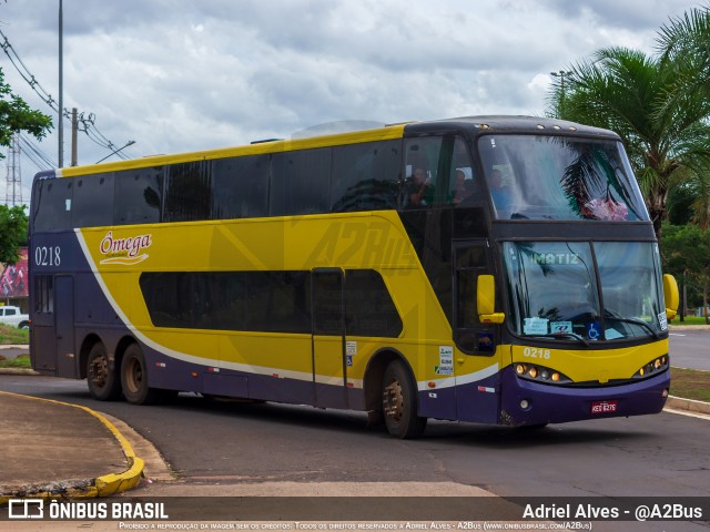 Omega Locação e Fretamento 0218 na cidade de Campo Grande, Mato Grosso do Sul, Brasil, por Adriel Alves - @A2Bus. ID da foto: 11870740.