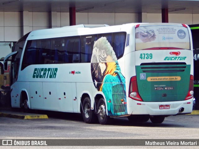 Eucatur - Empresa União Cascavel de Transportes e Turismo 4739 na cidade de Sombrio, Santa Catarina, Brasil, por Matheus Vieira Mortari. ID da foto: 11870598.