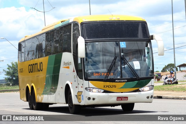 Empresa Gontijo de Transportes 17025 na cidade de Vitória da Conquista, Bahia, Brasil, por Rava Ogawa. ID da foto: 11870252.