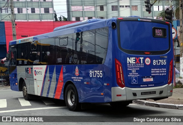 Next Mobilidade - ABC Sistema de Transporte 81.755 na cidade de São Paulo, São Paulo, Brasil, por Diego Cardoso da Silva. ID da foto: 11870256.