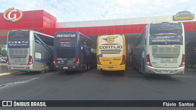 Empresa Gontijo de Transportes 18520 na cidade de Ribeirão Preto, São Paulo, Brasil, por Flávio  Santos. Número da foto: #11869709.