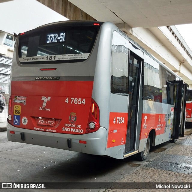 Pêssego Transportes 4 7654 na cidade de São Paulo, São Paulo, Brasil, por Michel Nowacki. ID da foto: 11871408.