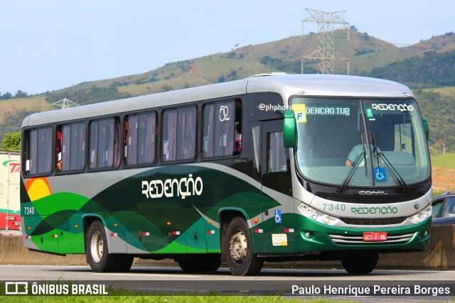 Redenção Turismo 7340 na cidade de Roseira, São Paulo, Brasil, por Paulo Henrique Pereira Borges. Número da foto: #11871484.