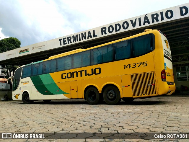 Empresa Gontijo de Transportes 14375 na cidade de Ipatinga, Minas Gerais, Brasil, por Celso ROTA381. Número da foto: #11870773.