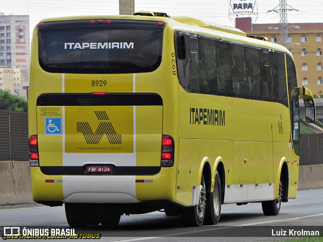 Viação Itapemirim 8929 na cidade de Aparecida, São Paulo, Brasil, por Luiz Krolman. Número da foto: #11870406.
