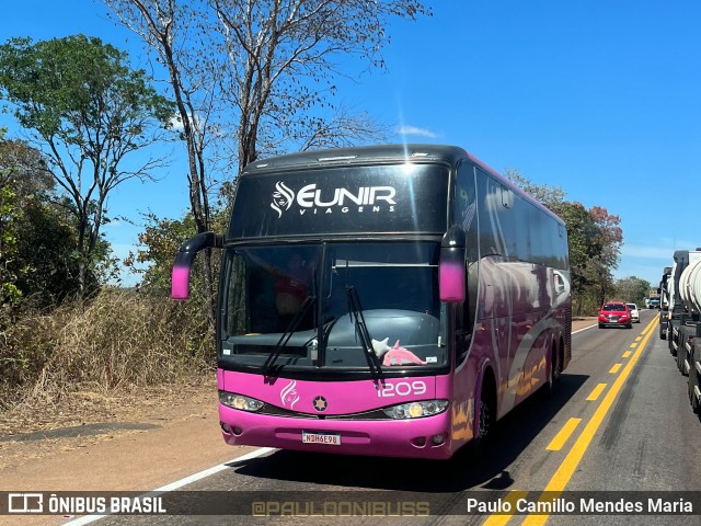 Eunir Turismo 1209 na cidade de Gurupi, Tocantins, Brasil, por Paulo Camillo Mendes Maria. Número da foto: #11873058.