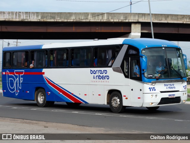 BRT - Barroso e Ribeiro Transportes 115 na cidade de Teresina, Piauí, Brasil, por Cleiton Rodrigues. Número da foto: #11874189.