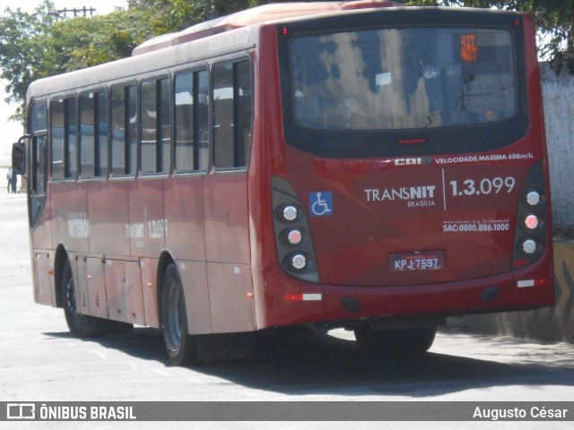 Auto Ônibus Brasília 1.3.099 na cidade de Niterói, Rio de Janeiro, Brasil, por Augusto César. Número da foto: #11872479.