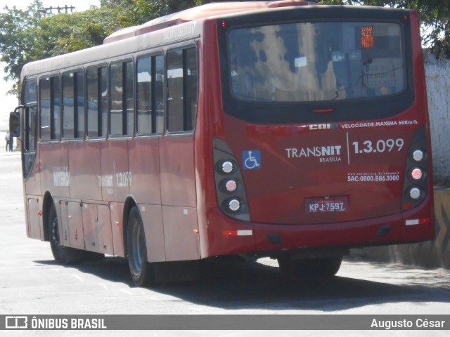 Auto Ônibus Brasília 1.3.099 na cidade de Niterói, Rio de Janeiro, Brasil, por Augusto César. ID da foto: 11872479.