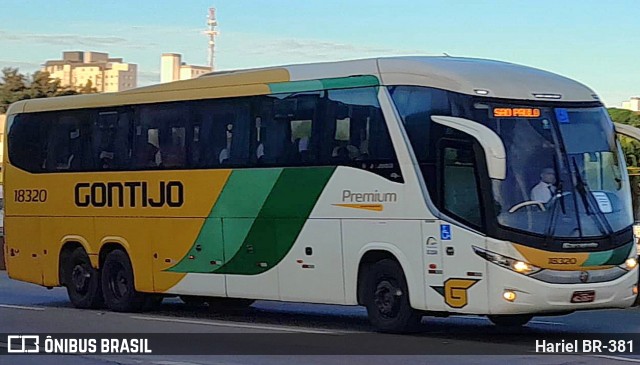 Empresa Gontijo de Transportes 18320 na cidade de Betim, Minas Gerais, Brasil, por Hariel BR-381. ID da foto: 11873719.