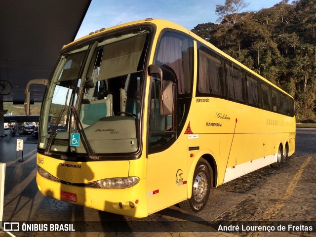 Viação Itapemirim 5865 na cidade de Manhuaçu, Minas Gerais, Brasil, por André Lourenço de Freitas. ID da foto: 11873585.