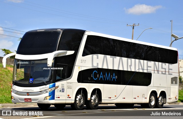 Auto Viação Catarinense 3717 na cidade de Campinas, São Paulo, Brasil, por Julio Medeiros. Número da foto: #11873722.