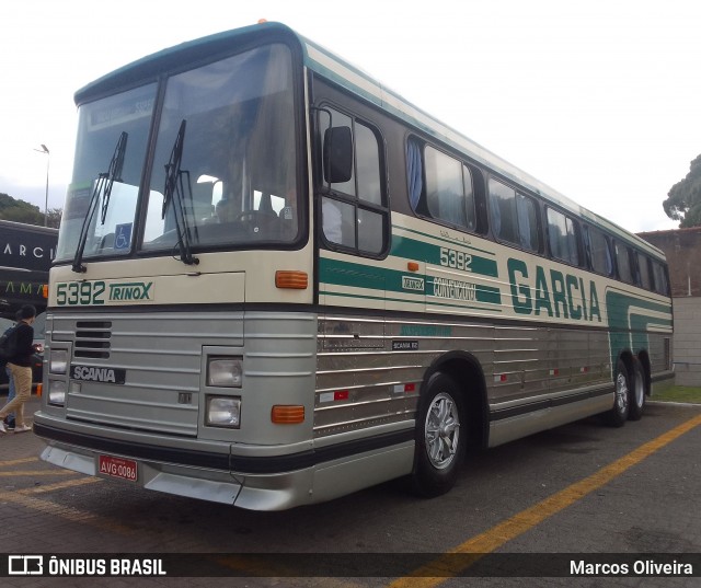 Viação Garcia 5392 na cidade de Maringá, Paraná, Brasil, por Marcos Oliveira. ID da foto: 11874926.