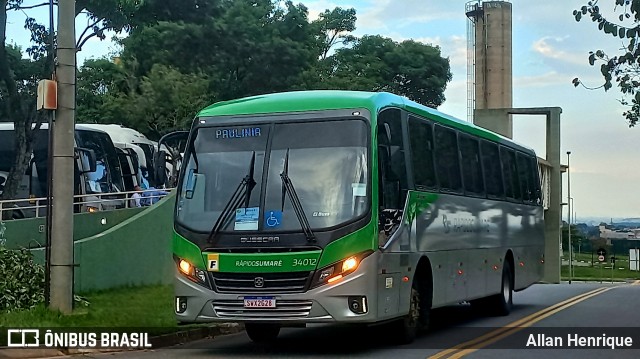 Rápido Sumaré 34012 na cidade de Paulínia, São Paulo, Brasil, por Allan Henrique. Número da foto: #11875323.