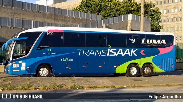 Trans Isaak Turismo 1402 na cidade de São Paulo, São Paulo, Brasil, por Felipe Arguelho. Número da foto: #11877385.