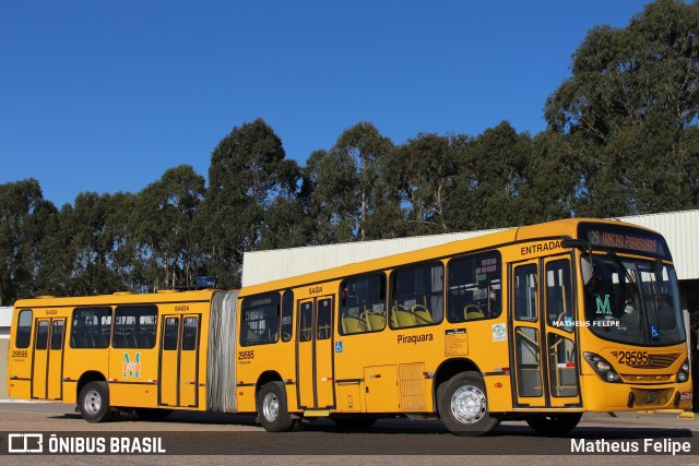 Viação Piraquara 29595 na cidade de Piraquara, Paraná, Brasil, por Matheus Felipe. ID da foto: 11874550.