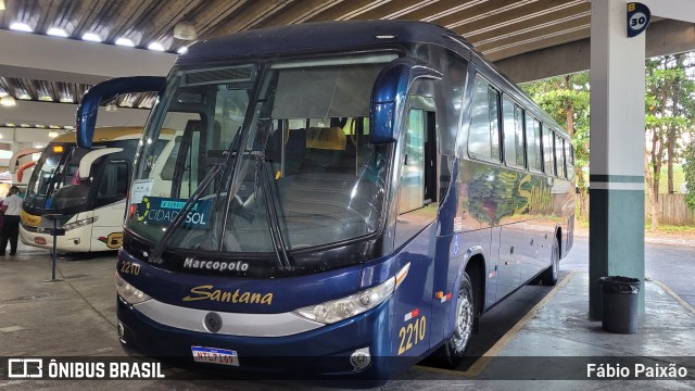 Empresas de Transportes Santana e São Paulo 2210 na cidade de Salvador, Bahia, Brasil, por Fábio Paixão. ID da foto: 11877087.